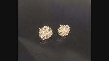 Load and play video in Gallery viewer, 1 CTW Diamond Polki Tinny Floral Studs
