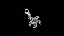 Load and play video in Gallery viewer, 0.25 CTW Diamond Polki Starfish Charm Pendant
