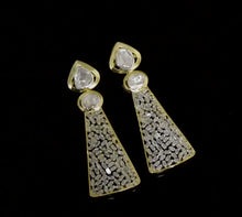 Load and play video in Gallery viewer, 2 CTW Diamond Polki Designer Dangle
