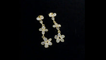 Load and play video in Gallery viewer, 1.20 CTW Diamond Polki Flower Dangle Earrings
