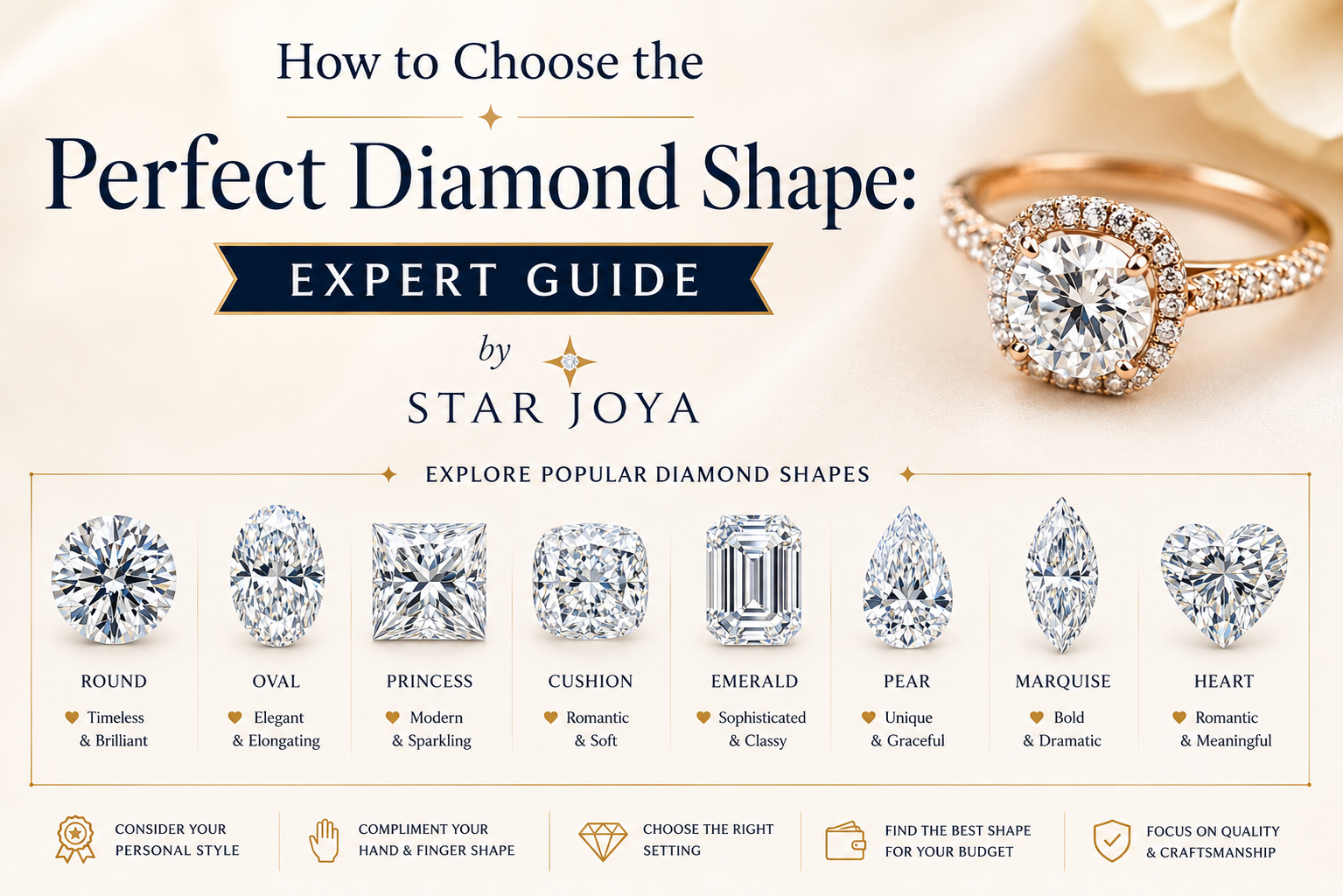 How to Choose the Perfect Diamond Shape: Expert Guide by Star Joya