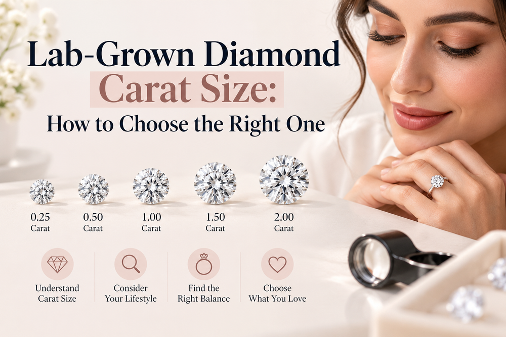 Lab-Grown Diamond Carat Size: How to Choose the Right One