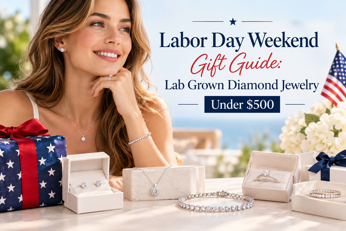 Labor Day Weekend Gift Guide: Lab Grown Diamond Jewelry Under $500