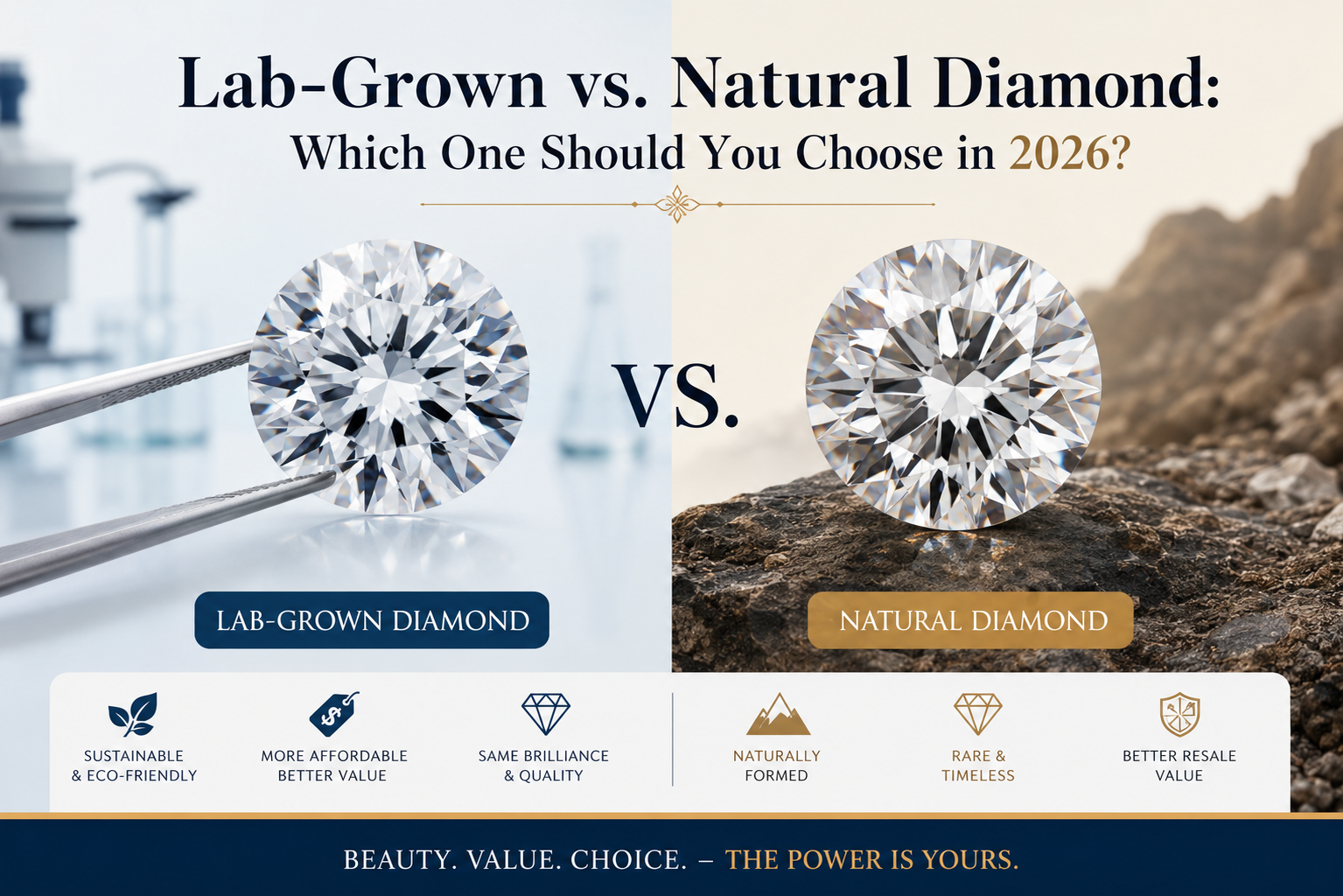 Lab-Grown vs. Natural Diamond: