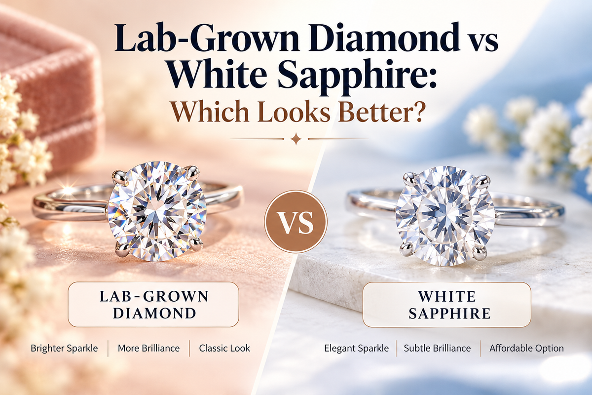 Lab-Grown Diamond vs White Sapphire