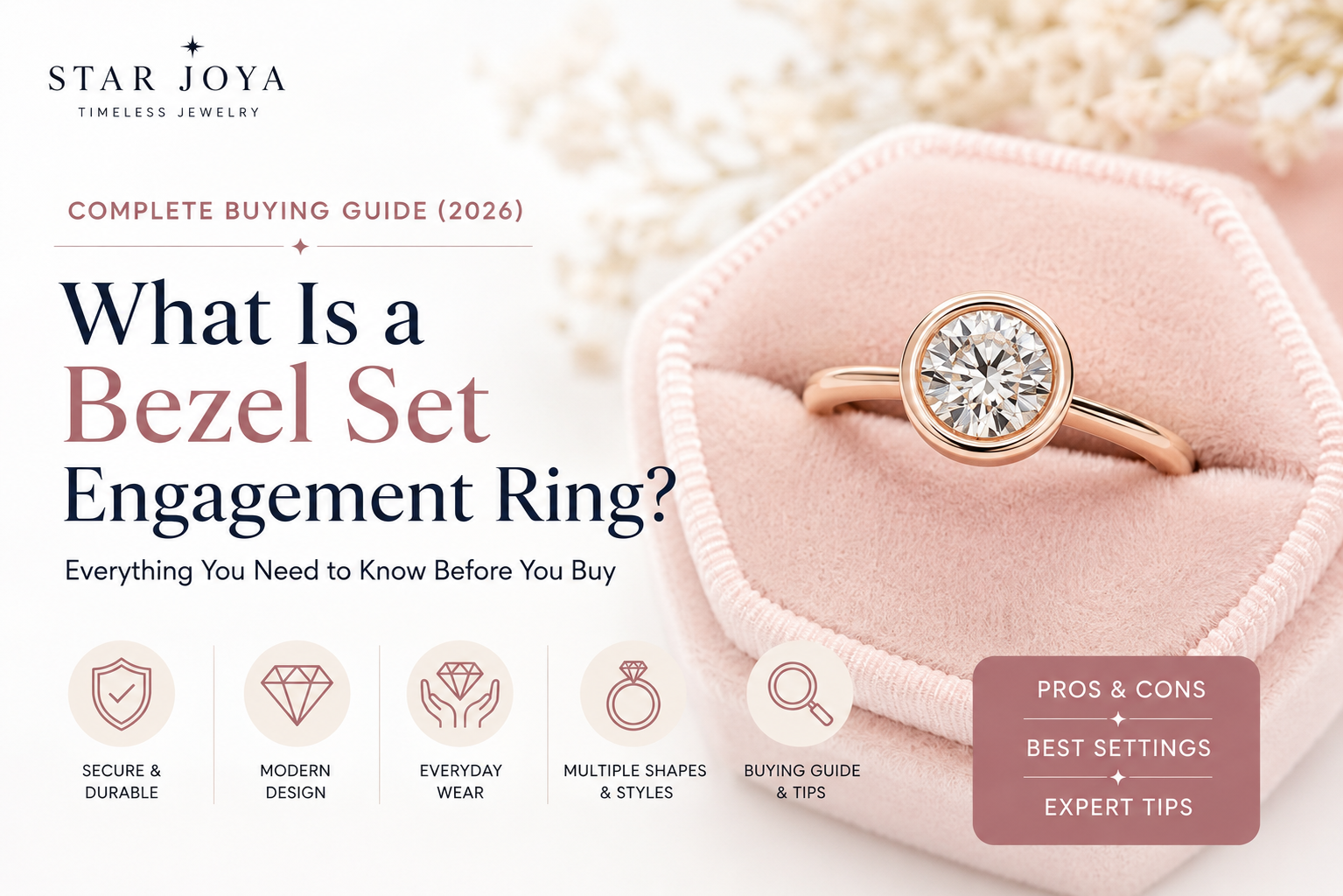What Is a Bezel Set Engagement Ring?  A Complete Buying Guide (2026) | Star Joya