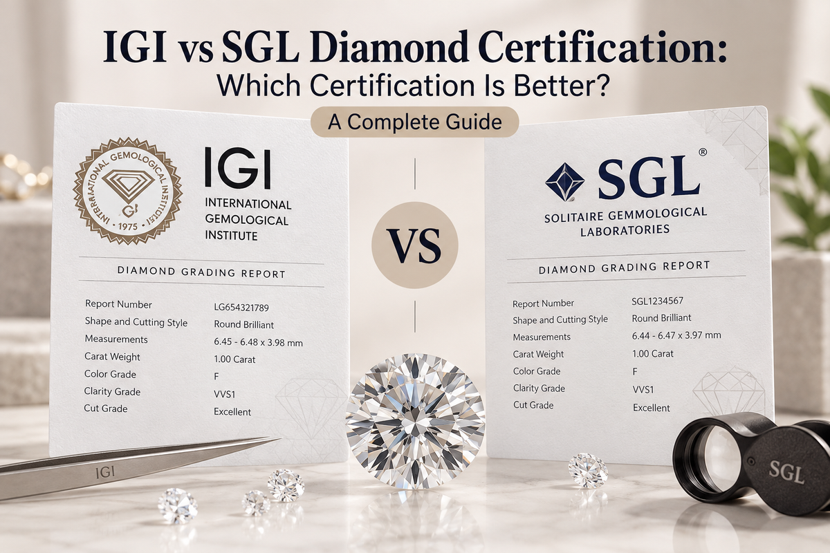 IGI vs SGL Diamond Certification