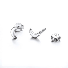 Load image into Gallery viewer, Half Moon Stud Earrings
