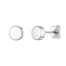 Load image into Gallery viewer, Round Disc Stud Earrings
