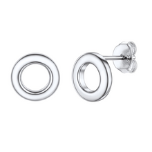 Load image into Gallery viewer, Open Circle Stud Earrings
