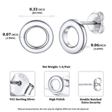 Load image into Gallery viewer, Open Circle Stud Earrings
