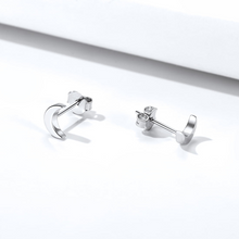 Load image into Gallery viewer, Half Moon Stud Earrings
