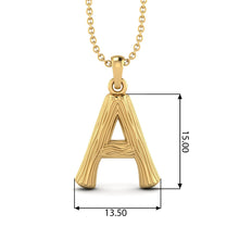 Load image into Gallery viewer, Initial Capital A-E Charm Necklace
