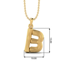 Load image into Gallery viewer, Initial Capital A-E Charm Necklace
