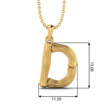 Load image into Gallery viewer, Initial Capital A-E Charm Necklace
