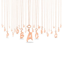 Load image into Gallery viewer, Personalized Letter Pendant - Rose Gold Vermeil
