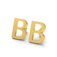Load image into Gallery viewer, Initial &quot;B&quot; Monogram Stud Earring – Sterling Silver
