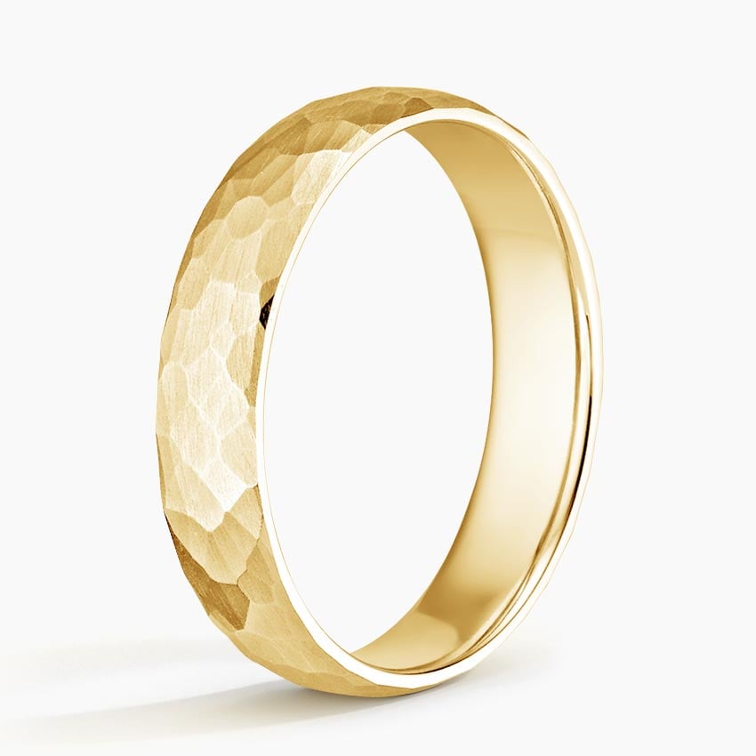 Canyon 5mm Wedding Ring in 18K Yellow Gold