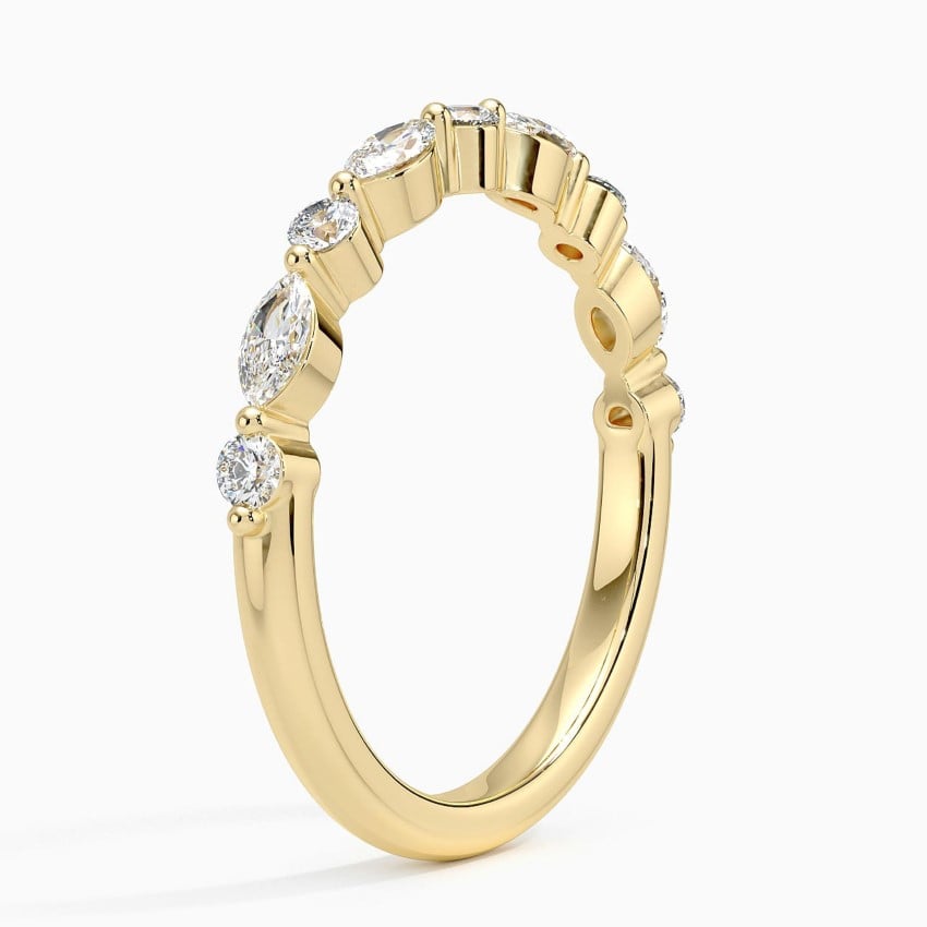 Versailles Half Coverage Lab Diamond Ring (3/8 ct. tw.) in                            18K Yellow Gold