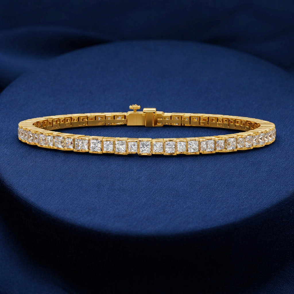 Lab Grown Diamond 5.30 CTW Tennis Bracelet-925 Sterling Silver