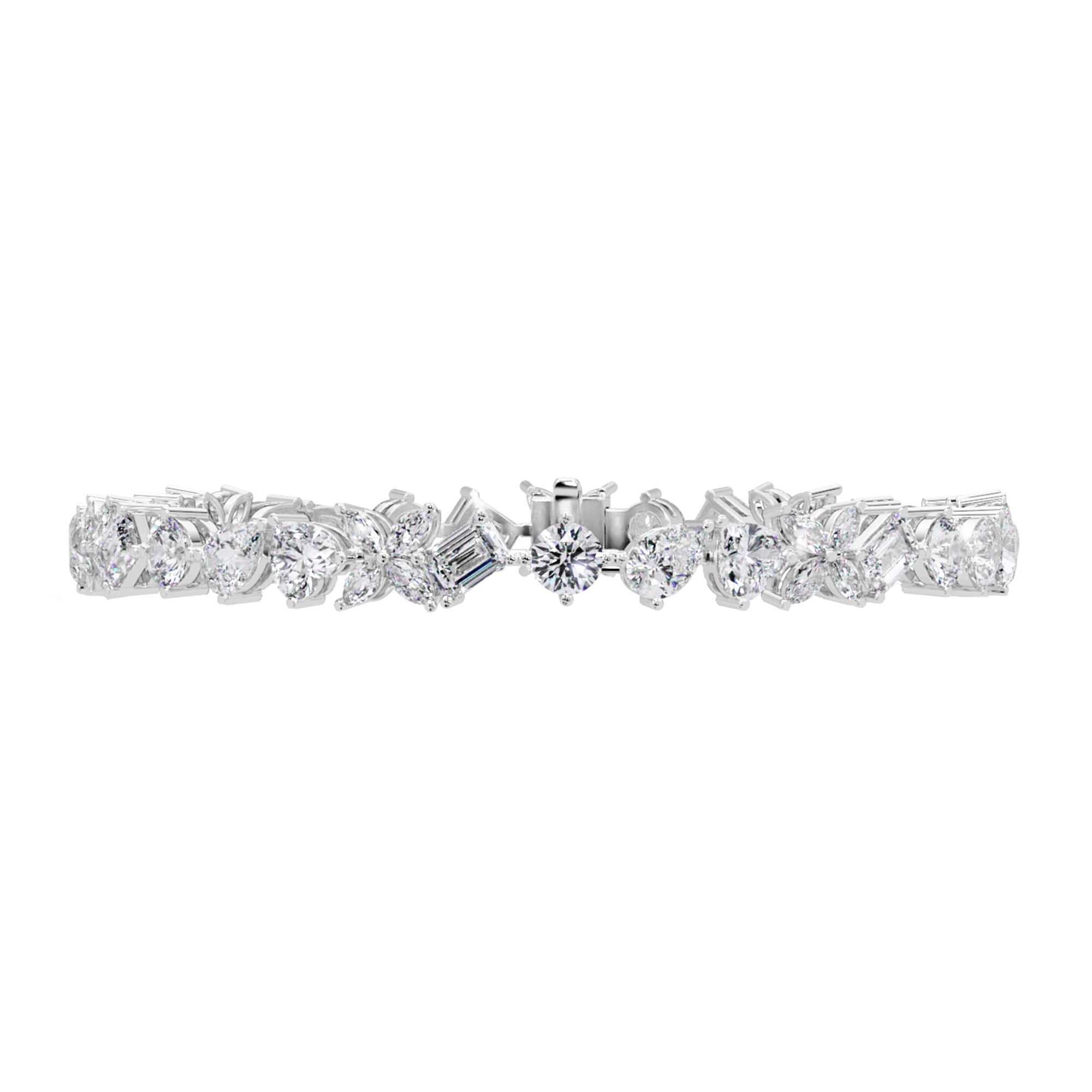 Lab Grown Diamond 9.50 CTW Tennis Bracelet-925 Sterling Silver