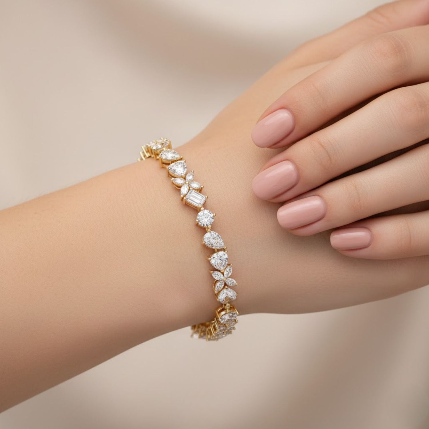 Lab Grown Diamond 9.50 CTW Tennis Bracelet-925 Sterling Silver