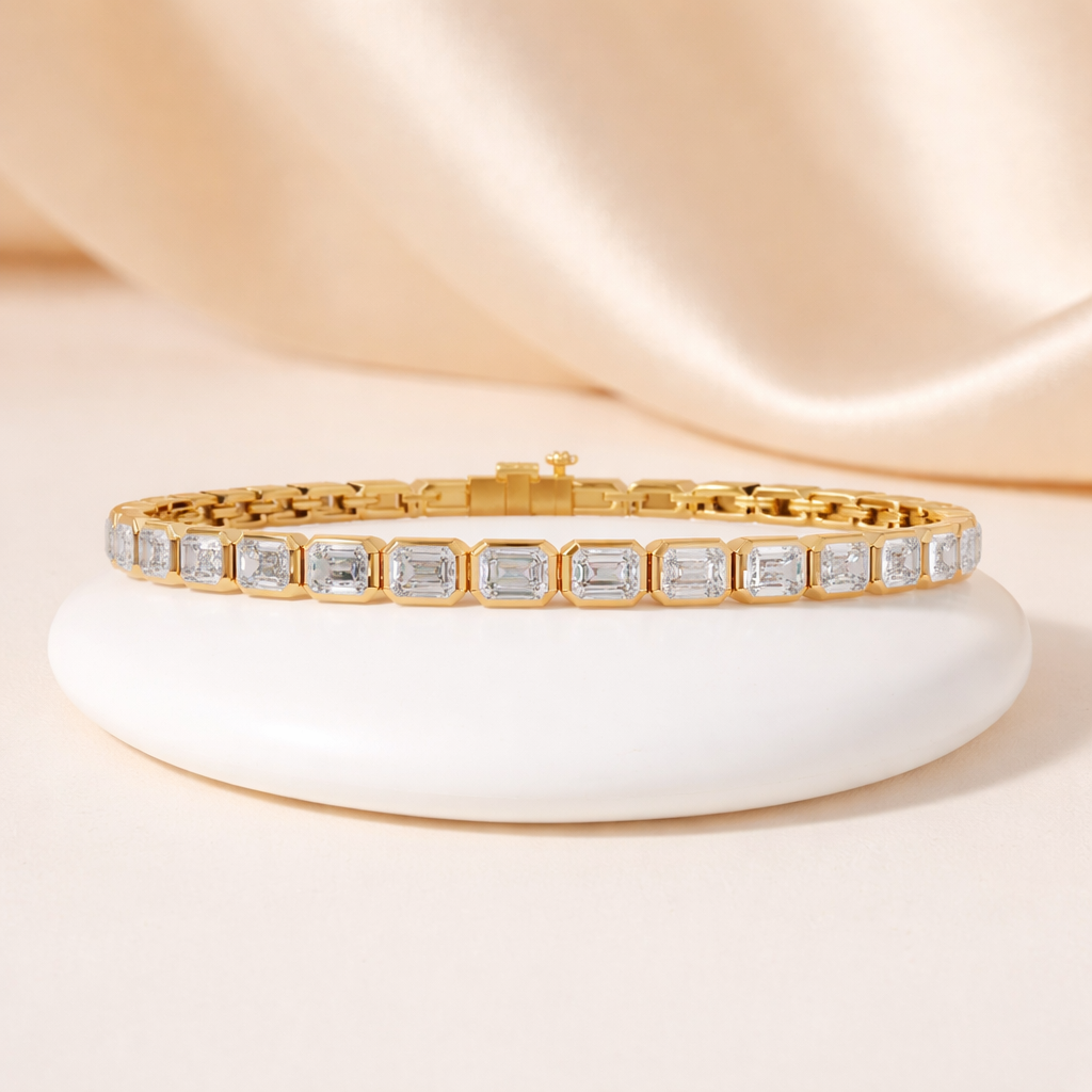Lab Grown Diamond 9.50 CTW Tennis Bracelet-925 Sterling Silver