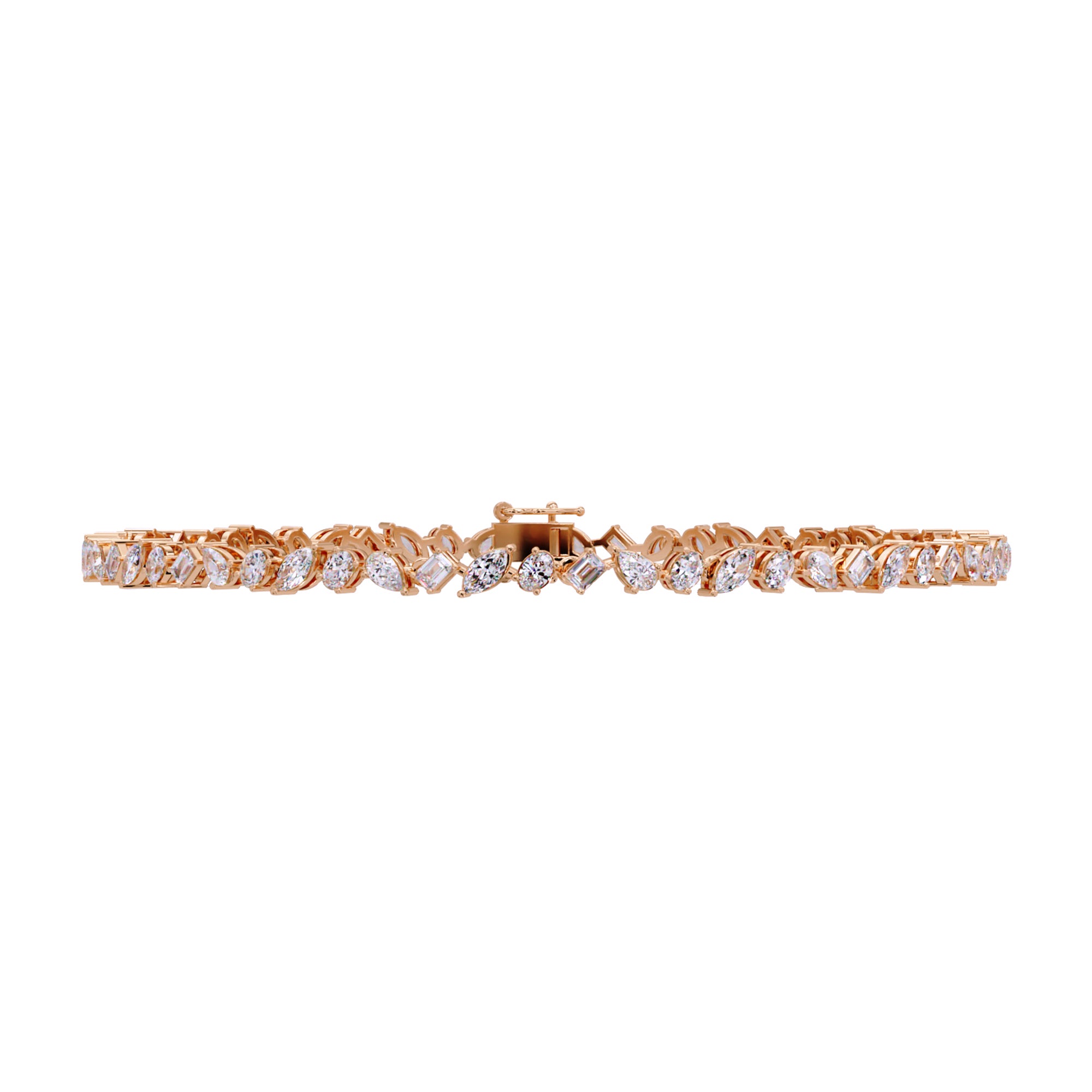Lab Grown Diamond 5.50 CTW Bracelet-925 Sterling Silver