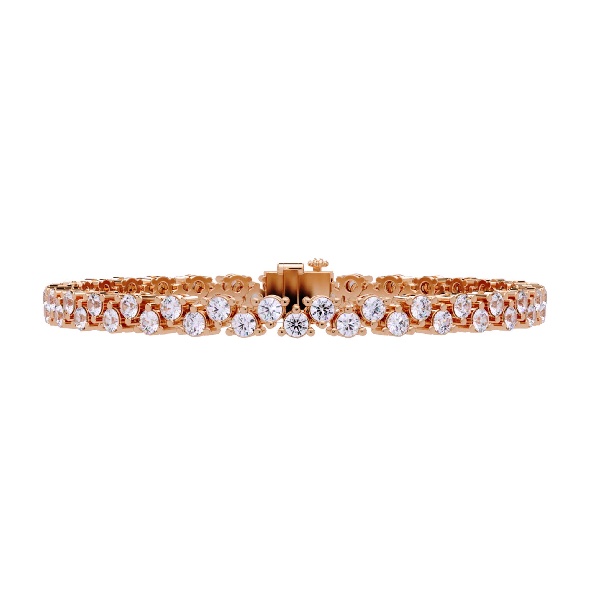 Lab Grown Diamond 5.75 CTW Bracelet-925 Sterling Silver