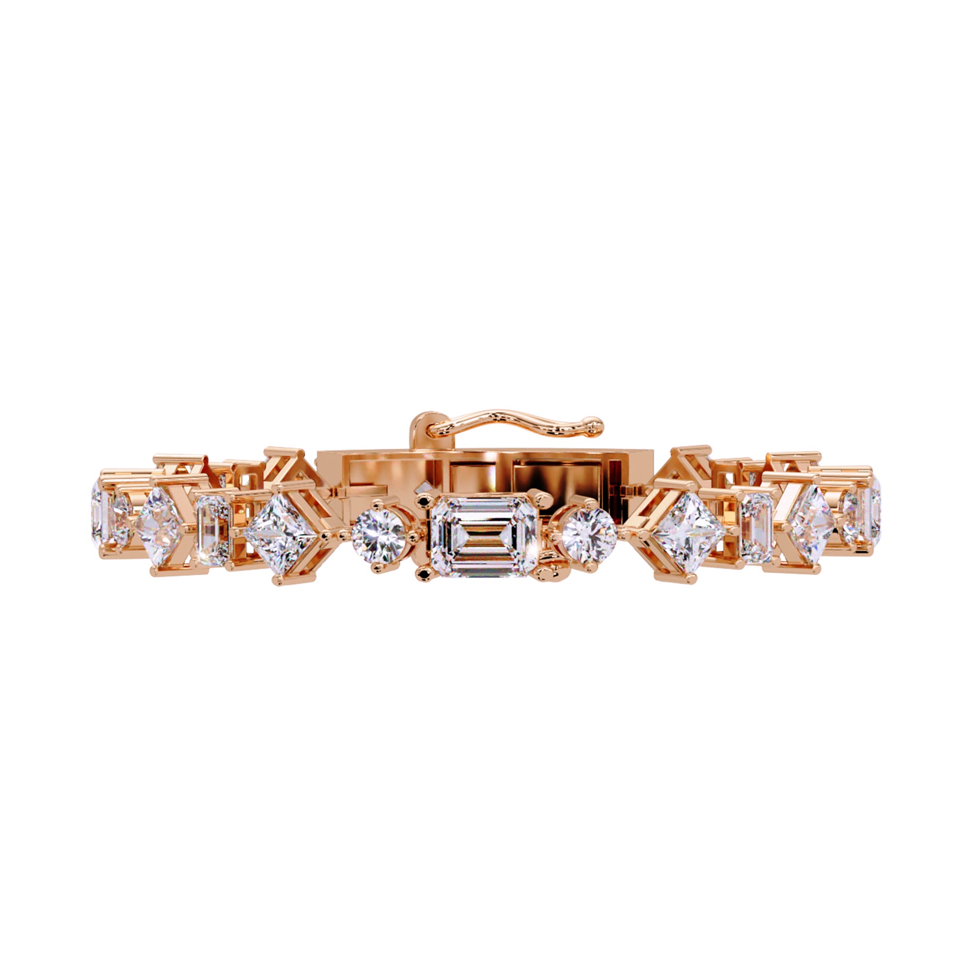 Lab Grown Diamond 20.00 CTW Statement Bracelet-925 Sterling Silver
