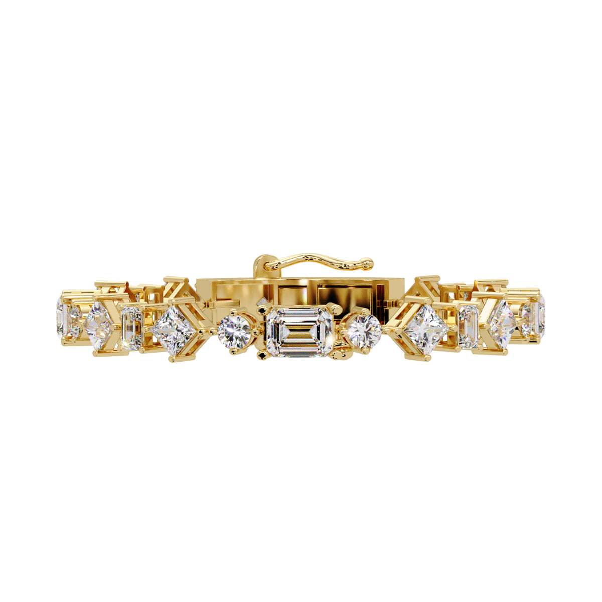 Lab Grown Diamond 20.00 CTW Statement Bracelet-925 Sterling Silver