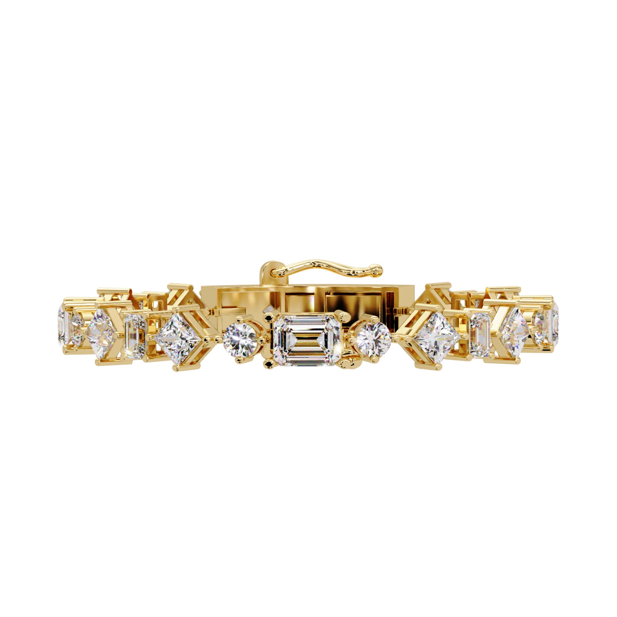 Lab Grown Diamond 20.00 CTW Statement Bracelet-925 Sterling Silver