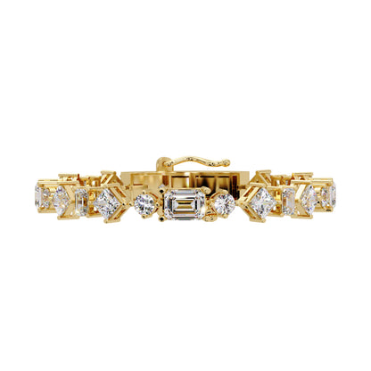 Lab Grown Diamond 20.00 CTW Statement Bracelet-925 Sterling Silver