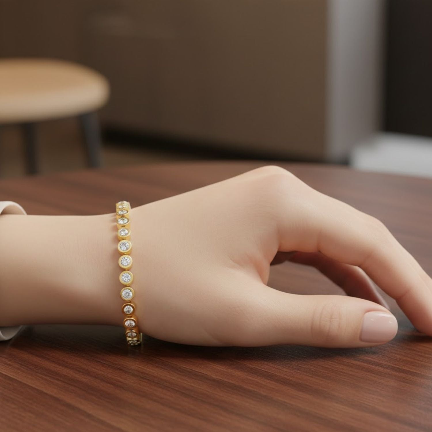 Lab Grown Diamond 6.00 CTW Graduated Design Bracelet-925 Sterling Silver