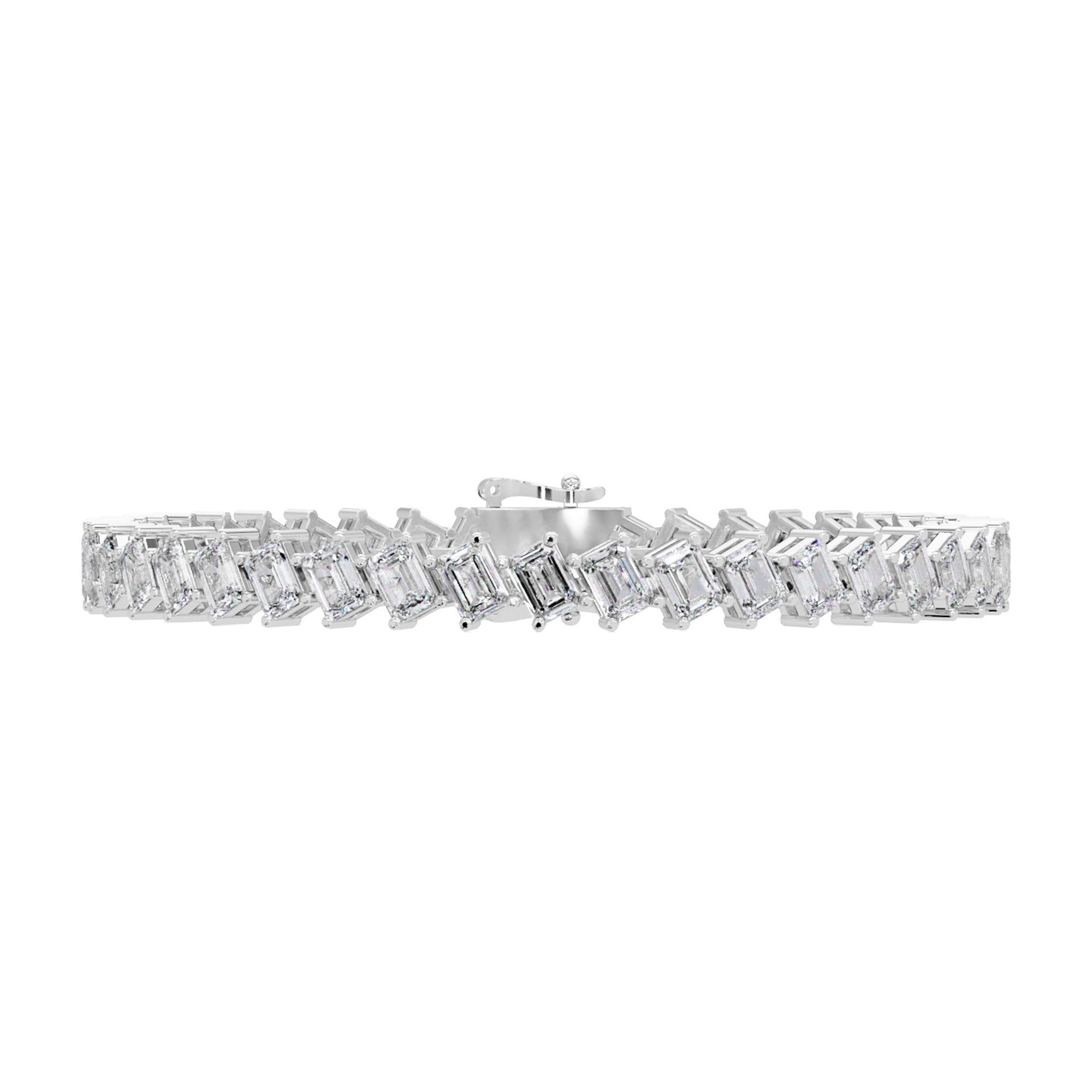 Lab Grown Diamond 8.50 CTW  Bracelet-925 Sterling Silver