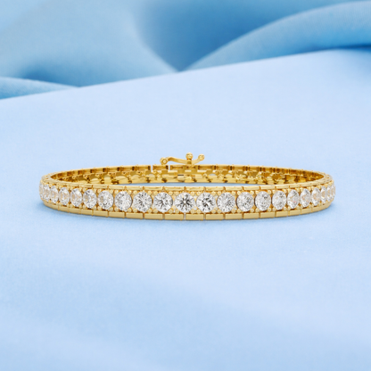 Lab Grown Diamond 11.50 CTW Double-Row Tennis Bracelet -925 Sterling Silver