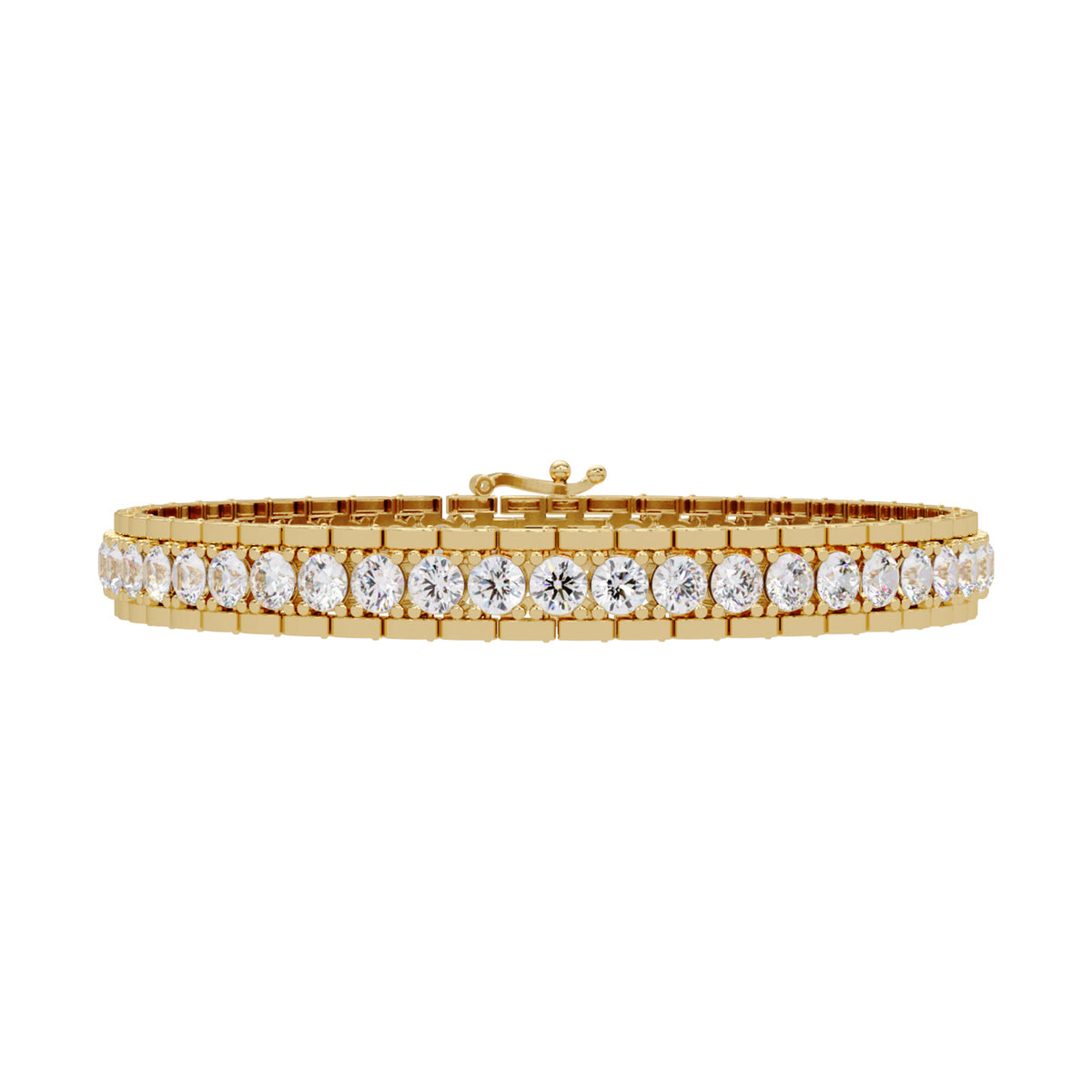 Lab Grown Diamond 11.50 CTW Double-Row Tennis Bracelet -925 Sterling Silver