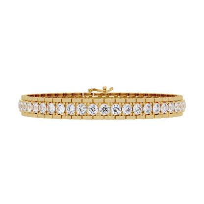 Lab Grown Diamond 11.50 CTW Double-Row Tennis Bracelet -925 Sterling Silver