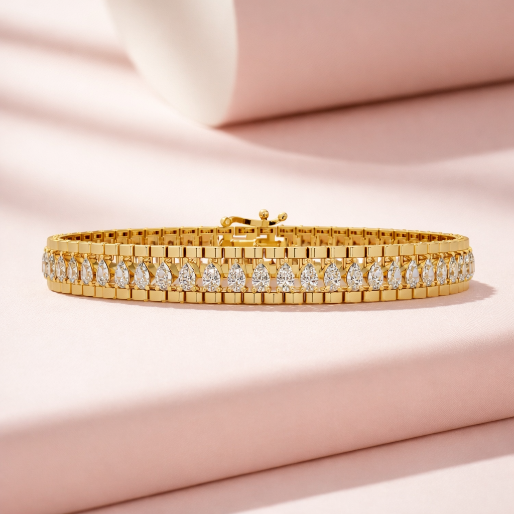 Lab Grown Diamond 6.00 CTW Double-Row Tennis Bracelet -925 Sterling Silver