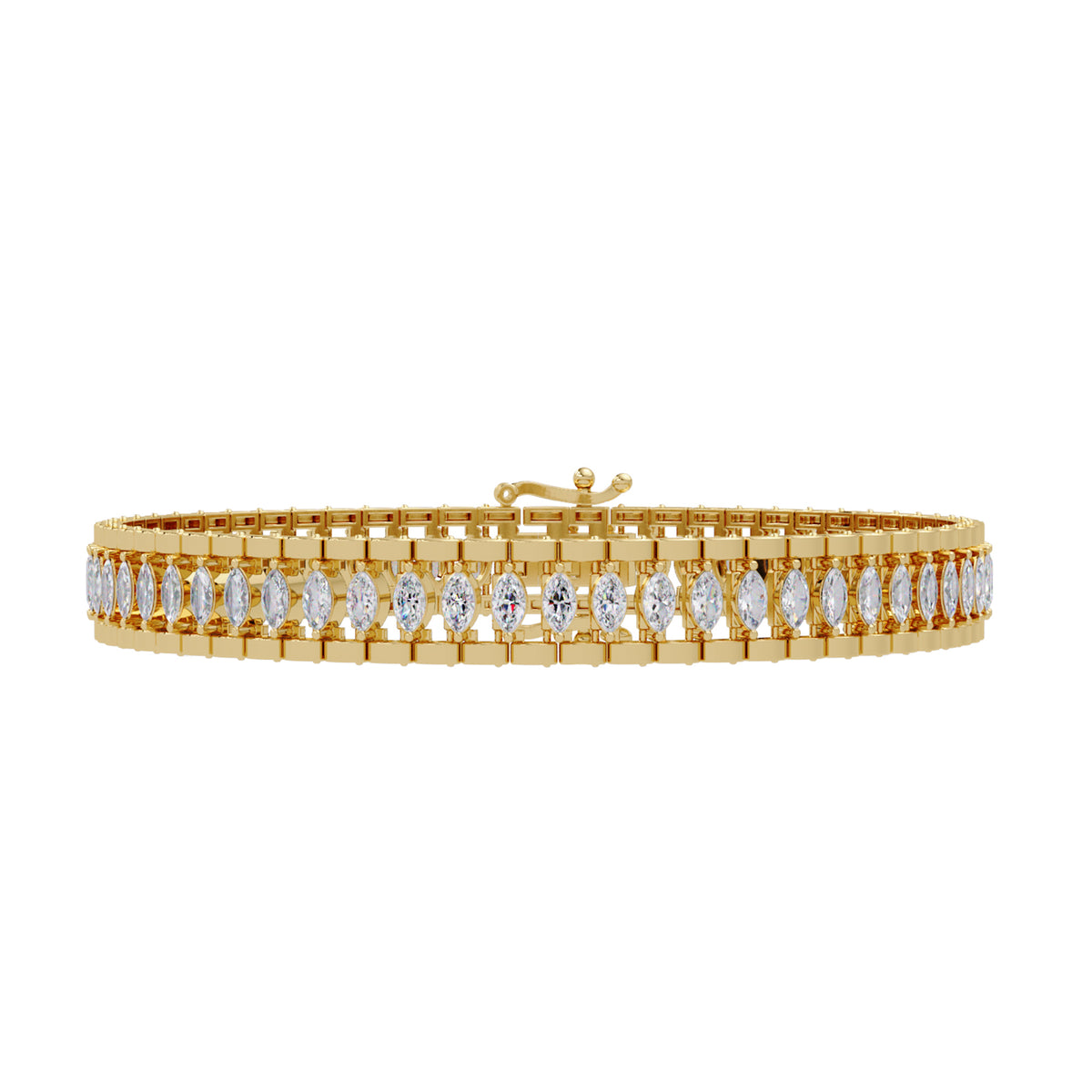 Lab Grown Diamond 4.25 CTW Tennis Bracelet -925 Sterling Silver