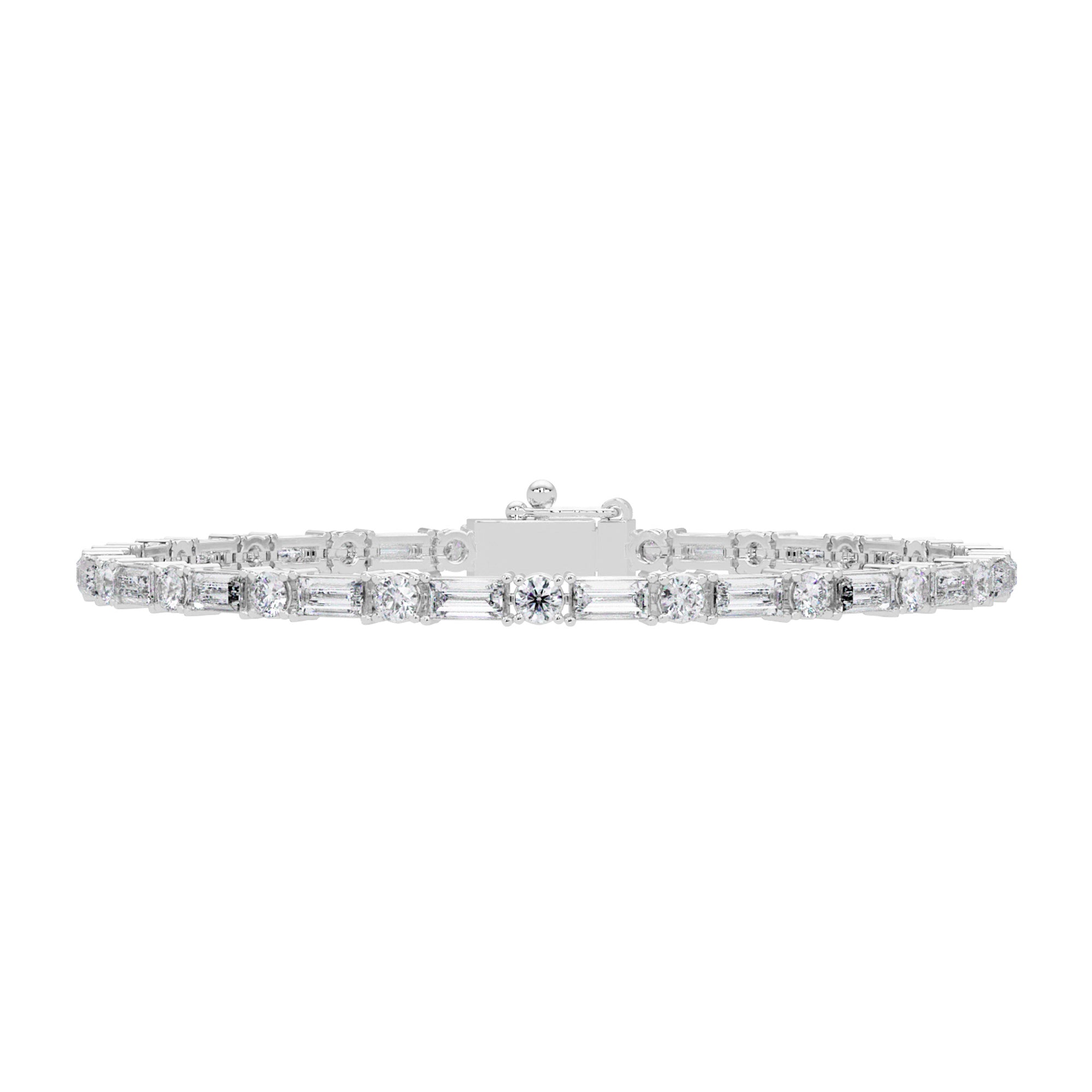 Lab Grown Diamond 3.75 CTW Tennis Bracelet -925 Sterling Silver