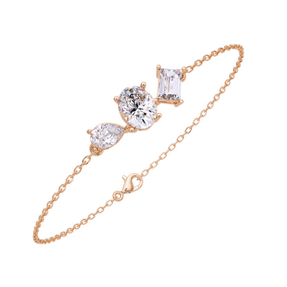 Lab Grown Diamond 2.75 CTW Bracelet -925 Sterling Silver