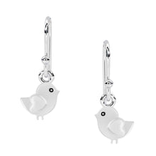 Load image into Gallery viewer, Charming Bird Dangle Earrings - Sterling Silver
