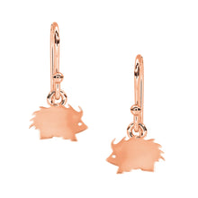 Load image into Gallery viewer, Whimsical Hedgehog Dangle Earrings - Sterling Silver
