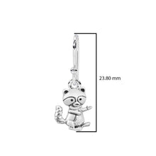 Load image into Gallery viewer, Playful Raccoon Dangle Earrings - Sterling Silver
