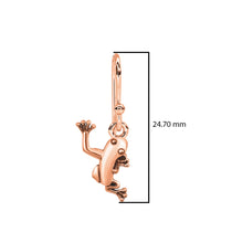 Load image into Gallery viewer, Cheerful Frog Dangle Earrings - Sterling Silver
