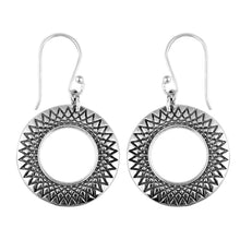 Load image into Gallery viewer, 925 Sterling Silver Earrings For Women Round Shaped Hoop Earrings Unique Earrings
