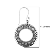 Load image into Gallery viewer, 925 Sterling Silver Earrings For Women Round Shaped Hoop Earrings Unique Earrings
