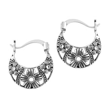 Load image into Gallery viewer, Tribal Hoop Earrings Huggie Curls Earrings For Women Boho Earrings 925 Silver Earrings
