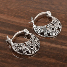 Load image into Gallery viewer, Tribal Hoop Earrings Huggie Curls Earrings For Women Boho Earrings 925 Silver Earrings
